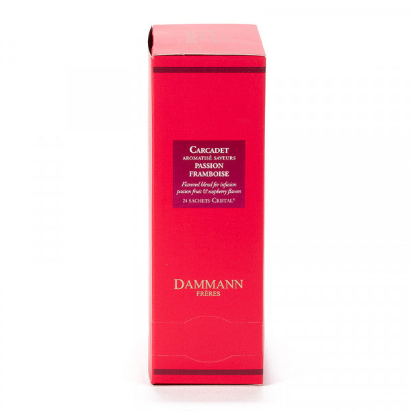 【ダマン フレール】カルカデ パッションフランボアーズ 24のクリスタルティーバッグ入り【DAMMANN FRERES】CARCADET PASSION FRAMBOISE 24 CRYSTAL SACHES