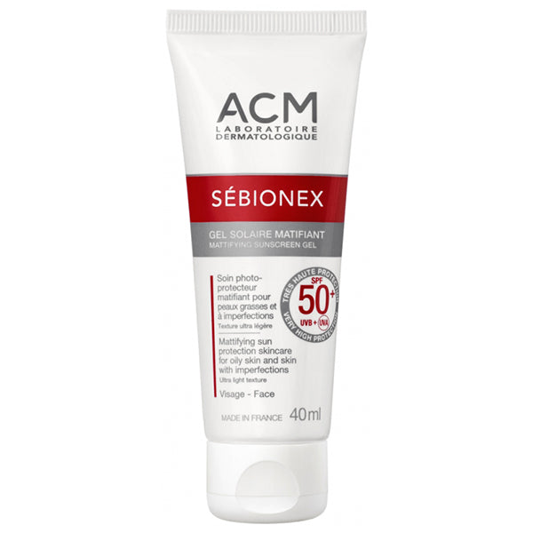 【エイシーエム ラボラトリー】SEBIONEX サン マティファイング ジェル SPF50+(高い日焼け止め効果,マットな肌へ)40ml 【LABORATOIRE ACM】SEBIONEX GEL SOLAIRE MATIFIANT