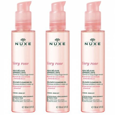 [ニュクス] ヴェリィ ローズ オイル　デマキアン　 150ml　3本セット [NUXE] VERY ROSE HUIE DELICATE DEMAQUILLANTE 150ml 3pcs