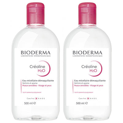 [ビオデルマ] サンシビオエイチツーオー 500ml　2本セット [BIODERMA]CREALINE H2O