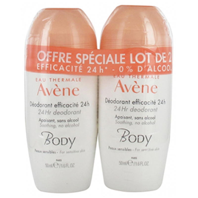 [アベンヌ] ボディデオドラント 24H 50ml 2 本セット -[AVENE] BODY DEODRANT EFFICACITE 24H DUO 50ml 2pc