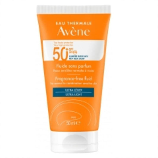 [アベンヌ] アベンヌ サンハイプロテクション フルイド SPF50+ 50ml 香料無し -[AVENE] FLUIDE SANS PARFUM SPF50+ 50ml