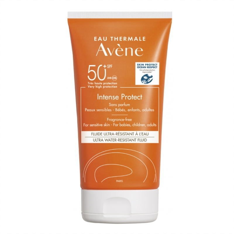 [アベンヌ] サン ウルトラハイプロテクション フルイド SPF50+ 150ml -[AVENE] INTENSE PROTECT FLUIDE ULTRA-RESISITANT A L'EAU SPF50+ 150ml