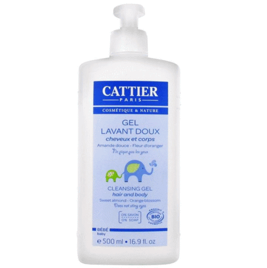 [カティエ] ジェルソープ  ベビー用お得サイズ 500ml [CATTIER] GEL LAVANT DOUX (BEBE) 500ml 敏感肌