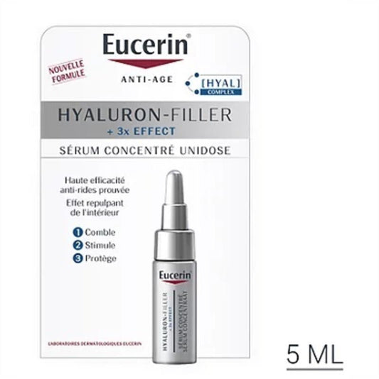 [ユーセリン] ヒアルロンフィラー+ 3X イフェクト セラム 5ml -[EUCERIN] HYALURON FILLER +3x EFFECT SERUM CONCENTRE UNIDOSE 5ｍl