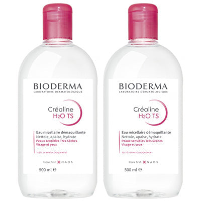 [ビオデルマ] サンシビオエイチツーオー TS H2O 500ml　2本セット [BIODERMA]CREALINE TS H2O