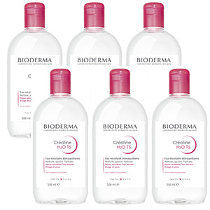 [ビオデルマ] サンシビオエイチツーオー TS H2O 500ml　6本セット [BIODERMA]CREALINE TS H2O