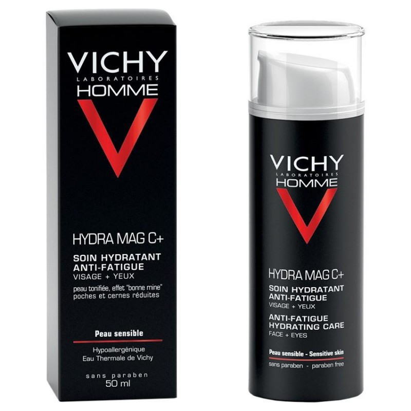 [ヴィッシー] メンズ ヒドラ マグ　C＋ アンチ ファティーグ 50ml -[VICHY]HOMME HYDRA MAG C+ SOIN HDRATANT ANTI-FATIGUE VISAGE & YEUX 50ml