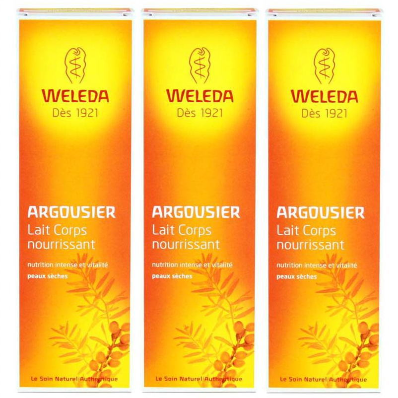 [ヴェレダ] ヒッポファン ボディミルク 200ml 3本セット [WELEDA] LAIT CORPS NOURRISSANT A L'ARGOUSIER 200ml