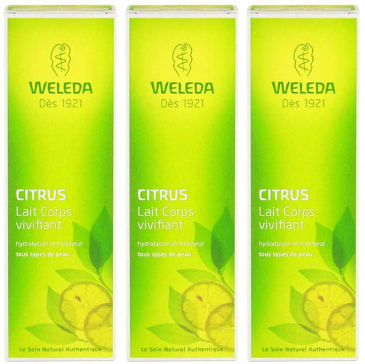 [ヴェレダ] シトラス ボディミルク 200ml 3本セット [WELEDA] LE LAIT CORPS VIVIFIANT AU CITRUS 200ml