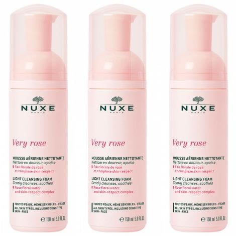 [ニュクス] ヴェリィ ローズ クレンジング ムースフォーム　 150ml 3本セット[NUXE] VERY ROSE MOUSSE AERIENNE NETTOYANTE 150ml